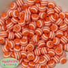 12mm Orange Stripe Bubblegum Beads - Image 1 of 0