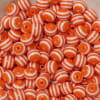 12mm Orange Stripe Bubblegum Beads - Image 2 of 0