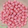 12mm Pink Stripe Bubblegum Beads - Image 1 of 0