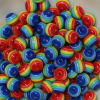 12mm Rainbow Stripe Bubblegum Beads - Image 2 of 0