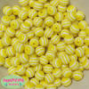 12mm Yellow Stripe Bubblegum Beads - Image 2 of 0