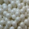 14mm Matte White Faux Pearl Bubblegum Beads - Image 2 of 0