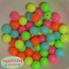 14mm Mixed Neon Color Acrylic Beads 50pc - Image 1 of 0