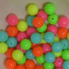 14mm Mixed Neon Color Acrylic Beads 50pc - Image 2 of 0