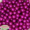 14mm Bright Pink Faux Pearl Bubblegum Bead - Image 2 of 0