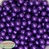 14mm Dark Purple Faux Pearl Acrylic Beads - Image 2 of 0
