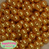 14mm Gold Faux Pearl Bubblegum Beads - Image 1 of 0