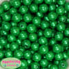 14mm Christmas Green Faux Pearl Bubblegum Beads - Image 2 of 0