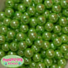 14mm Lime Green Faux Pearl Acrylic Beads - Image 1 of 0
