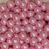 14mm Pink Faux Pearl Bubblegum Beads - Image 2 of 0