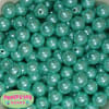 14mm Turquoise Faux Pearl Bubblegum Beads - Image 1 of 0