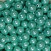 14mm Turquoise Faux Pearl Bubblegum Beads - Image 2 of 0