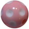 16mm Pink Polka Dot Acrylic Bubblegum Bead - Image 1 of 0