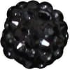 14mm Black Rhinestone Bubblegum Beads - Image 1 of 0