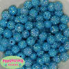 14mm Blue Rhinestone Bubblegum Beads - Image 2 of 0