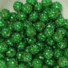 14mm Christmas Green Rhinestone Bubblegum Beads - Image 2 of 0