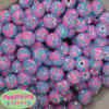 14mm Easter Confetti Rhinestone Bubblegum Beads Bulk - Image 1 of 0