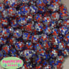 14mm USA Confetti Resin Rhinestone Bubblegum Bead - Image 2 of 0
