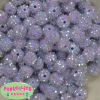 14mm Ice Lavender Rhinestone Bubblegum Beads - Image 1 of 0
