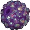 14mm Lavender Rhinestone Bubblegum Beads - Image 1 of 0