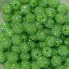 14mm Lime Green Rhinestone Bubblegum Beads - Image 2 of 0