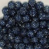 14mm Navy Blue Rhinestone Bubblegum Beads Bulk - Image 2 of 0