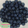 14mm Navy Blue Rhinestone Bubblegum Beads - Image 1 of 0
