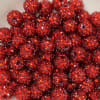 14mm Red Rhinestone Bubblegum Beads Bulk - Image 2 of 0