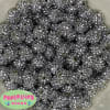14mm Silver Rhinestone Bubblegum Beads - Image 1 of 0
