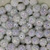 14mm White Rhinestone Bubblegum Beads - Image 2 of 0