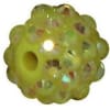 14mm Yellow Rhinestone Bubblegum Beads - Image 1 of 0