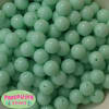 14mm Pastel Green Solid Bubblegum Beads - Image 1 of 0