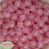 16mm Pink Crackle Acrylic Bubblegum Beads - Image 1 of 0