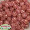 16mm Clear Coral Glitter Acrylic Gumball Bead - Image 1 of 0