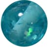 16mm Clear Cyan Blue Glitter Acrylic Gumball Bead - Image 1 of 0
