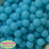 16mm Neon Sky Blue Bubblegum Beads - Image 1 of 0