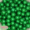 Bulk 16mm Christmas Green Pearl Beads 100pc - Image 1 of 0