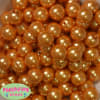 16mm Gold Faux Acrylic Pearl Bubblegum Beads - Image 1 of 0