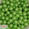 16mm Lime Green Faux Acrylic Pearl Bubblegum Beads - Image 2 of 0