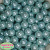 16mm Light Blue Faux Acrylic Pearl Bubblegum Beads Bulk - Image 1 of 0