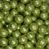 16mm Light Olive Green Faux Acrylic Pearl Bubblegum Beads - Image 2 of 0
