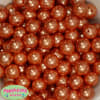 16mm Orange Faux Acrylic Pearl Bubblegum Beads - Image 1 of 0