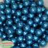 16mm Peacock Blue Faux Acrylic Pearl Bubblegum Beads - Image 2 of 0