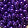 16mm Purple Faux Acrylic Pearl Bubblegum Beads - Image 2 of 0