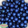 16mm Royal Blue Faux Acrylic Pearl Bubblegum Beads - Image 2 of 0