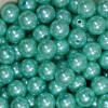 16mm Turquoise Faux Acrylic Pearl Bubblegum Beads - Image 2 of 0