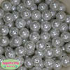 16mm White Faux Acrylic Pearl Bubblegum Beads - Image 2 of 0