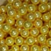 16mm Yellow Faux Acrylic Pearl Bubblegum Beads - Image 2 of 0