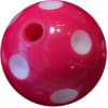 16mm Hot Pink Polka Dot Acrylic Bubblegum Bead - Image 1 of 0