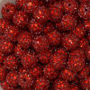 16mm Red Metallic Rhinestone Bubblegum Beads - Image 2 of 0
